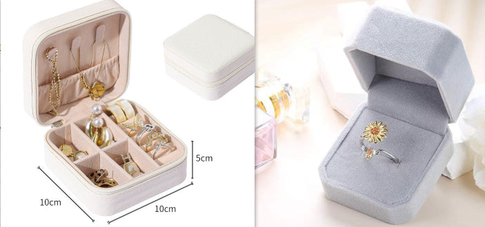 Simple And Convenient Jewelry Storage Box Home Travel Earrings