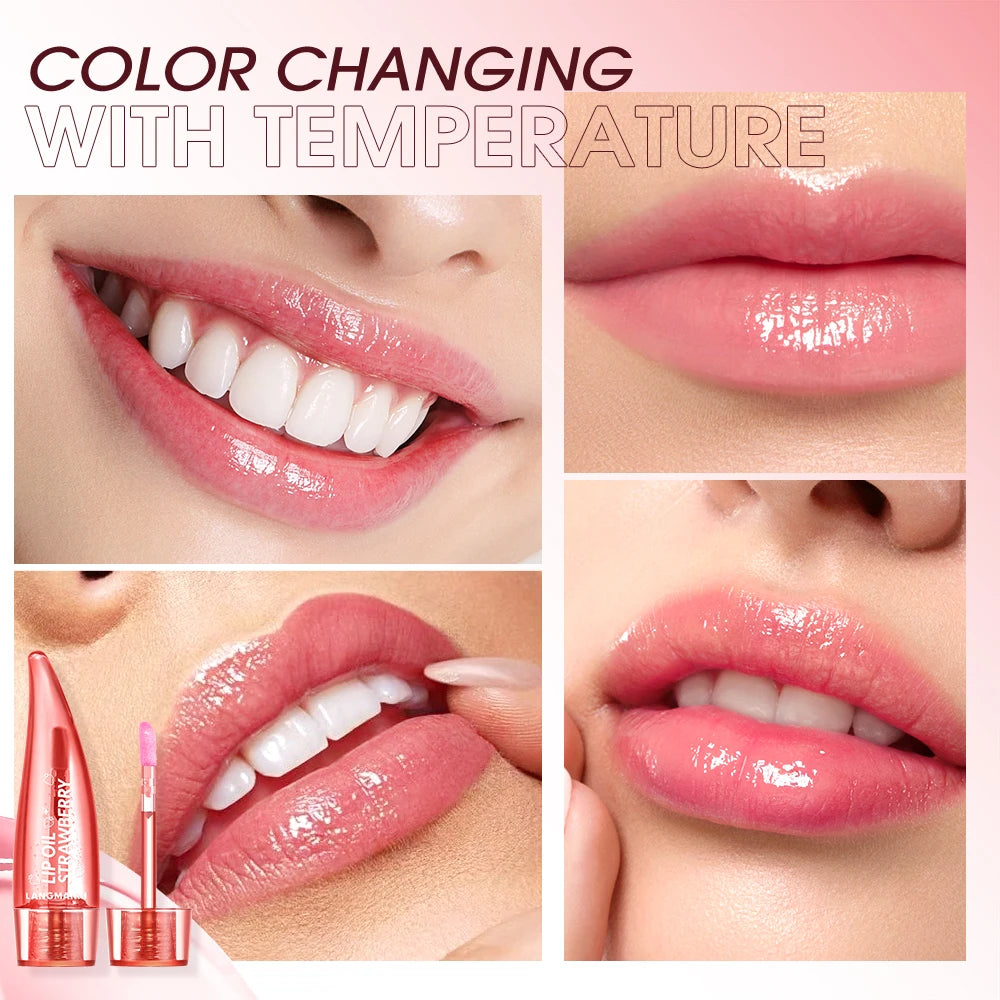 Aloe Vera Color-Changing Lip Gloss | Temperature-Sensitive, Moisturizing & Hydrating Formula | Nourishing Lip Tint for Soft Lips