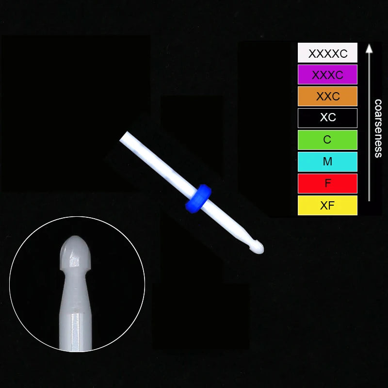Ceramic Tungsten Nail Drill Bits Milling Cutter For Manicure Pedicure Nail Files Buffer Nails Art Equipment Accessories Tool