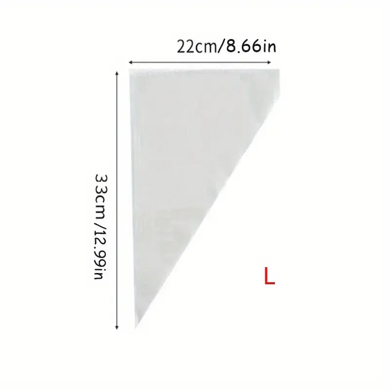 100PCS Disposable Pastry Bags, Extra Strong&Leak-Proof Piping Bags for Cake Decorating,Baking,Icing,and Crafts–Durable&Food Safe