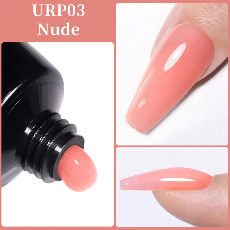 UR SUGAR 15ml Nail Extension Gel Soak Off UV LED Acrylic Crystal White Clear Nude Gel Nail Polish UV Construction Gel