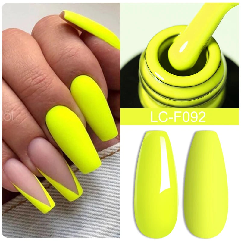 LILYCUTE Pink Purple Color Gel Nail Polish Spring Summer Semi Permanent For Manicure Soak Off Nail Art Gel Varnish