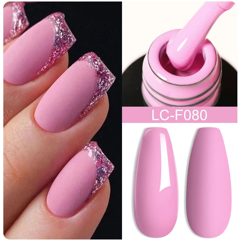 LILYCUTE Pink Purple Color Gel Nail Polish Spring Summer Semi Permanent For Manicure Soak Off Nail Art Gel Varnish