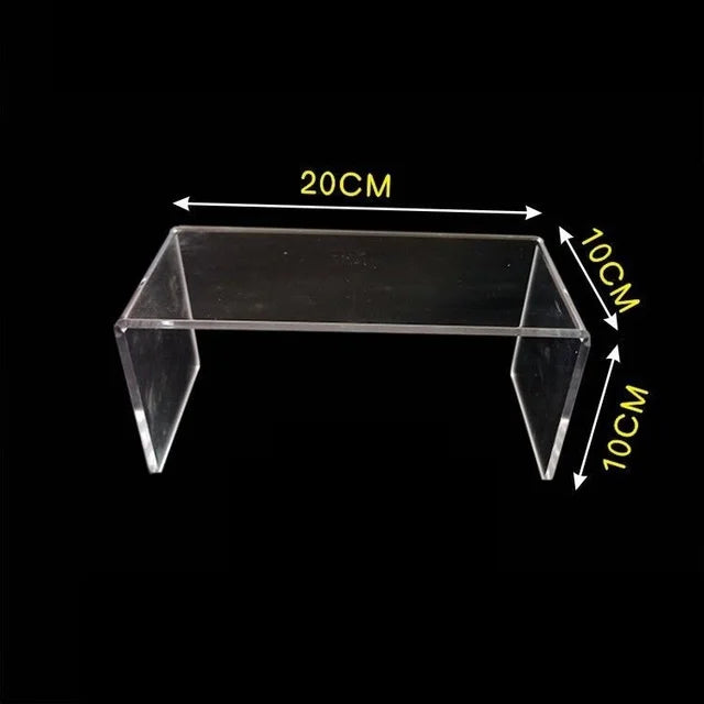 15 Size U Shape Acrylic Display Risers Shelf Showcase Fixtures for Jewelry, Display Stand for Amiibo Funko POP Figures Cupcake