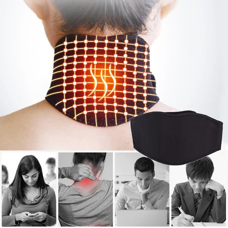 Health Care Neck Support Massager 1Pcs Tourmaline Self-heating Neck Belt Protection Spontaneous Heating Belt Body Massager