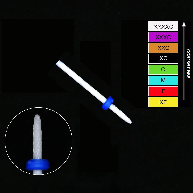 Ceramic Tungsten Nail Drill Bits Milling Cutter For Manicure Pedicure Nail Files Buffer Nails Art Equipment Accessories Tool