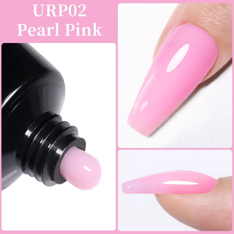 UR SUGAR 15ml Nail Extension Gel Soak Off UV LED Acrylic Crystal White Clear Nude Gel Nail Polish UV Construction Gel