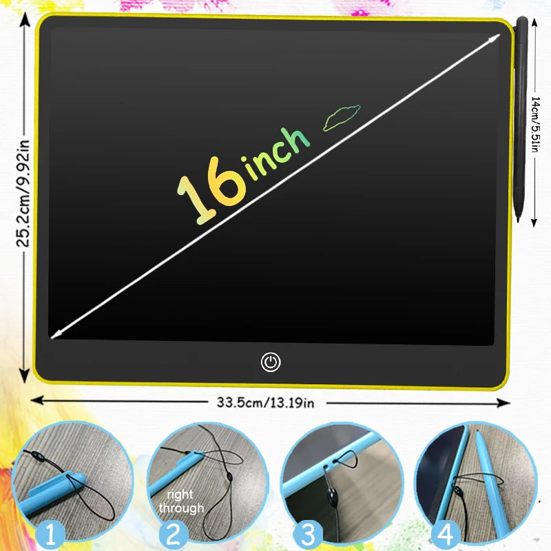 16/12/10/8.5-Inch LCD Graphic Tablet,Drawing Tablet,Electronic Writing Board,3-12Years Kids Birthday Gifts/Christmas/Travel Toys