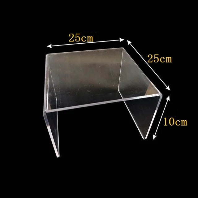15 Size U Shape Acrylic Display Risers Shelf Showcase Fixtures for Jewelry, Display Stand for Amiibo Funko POP Figures Cupcake