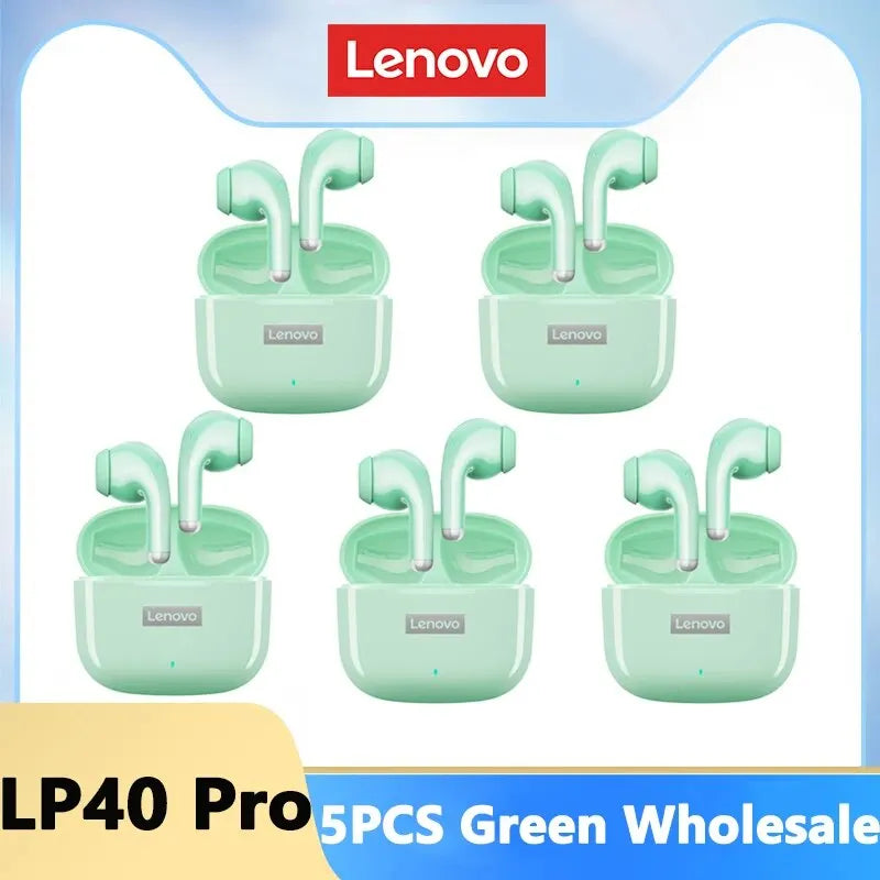 Lenovo LP40 Pro Earphones Bluetooth 5.3 Wireless Sports Headphone Waterproof Earbuds with Mic Touch Control TWS Headset