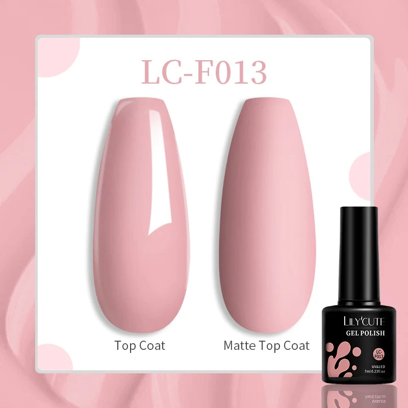 LILYCUTE Pink Purple Color Gel Nail Polish Spring Summer Semi Permanent For Manicure Soak Off Nail Art Gel Varnish