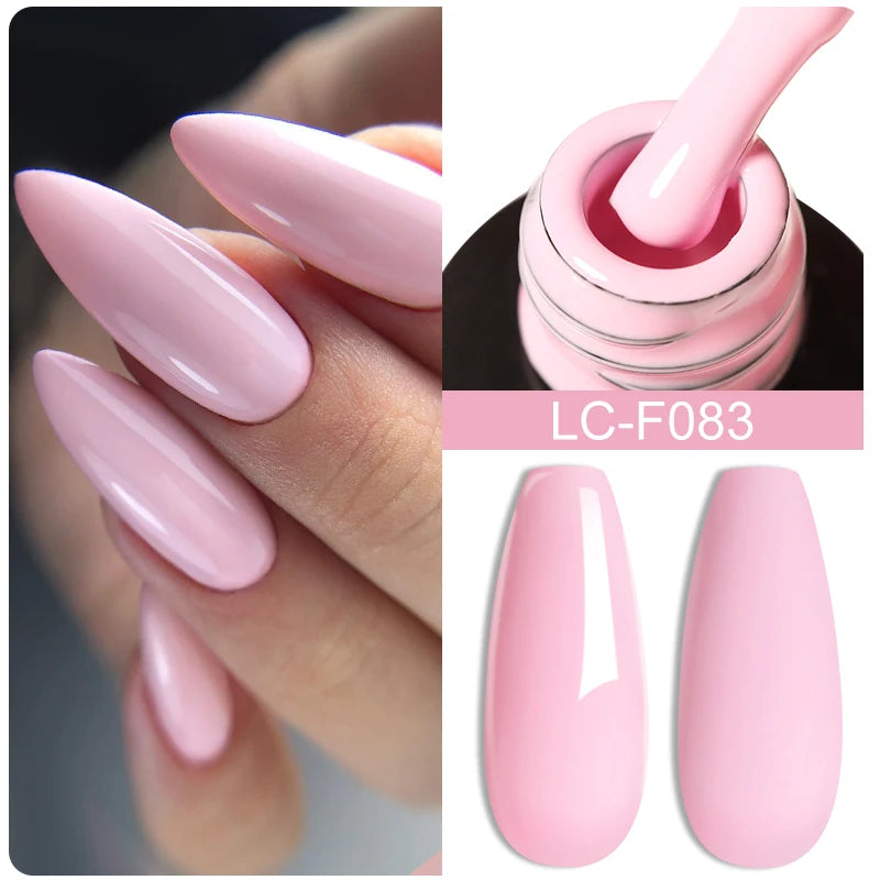 LILYCUTE Pink Purple Color Gel Nail Polish Spring Summer Semi Permanent For Manicure Soak Off Nail Art Gel Varnish