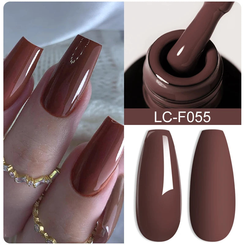 LILYCUTE Pink Purple Color Gel Nail Polish Spring Summer Semi Permanent For Manicure Soak Off Nail Art Gel Varnish