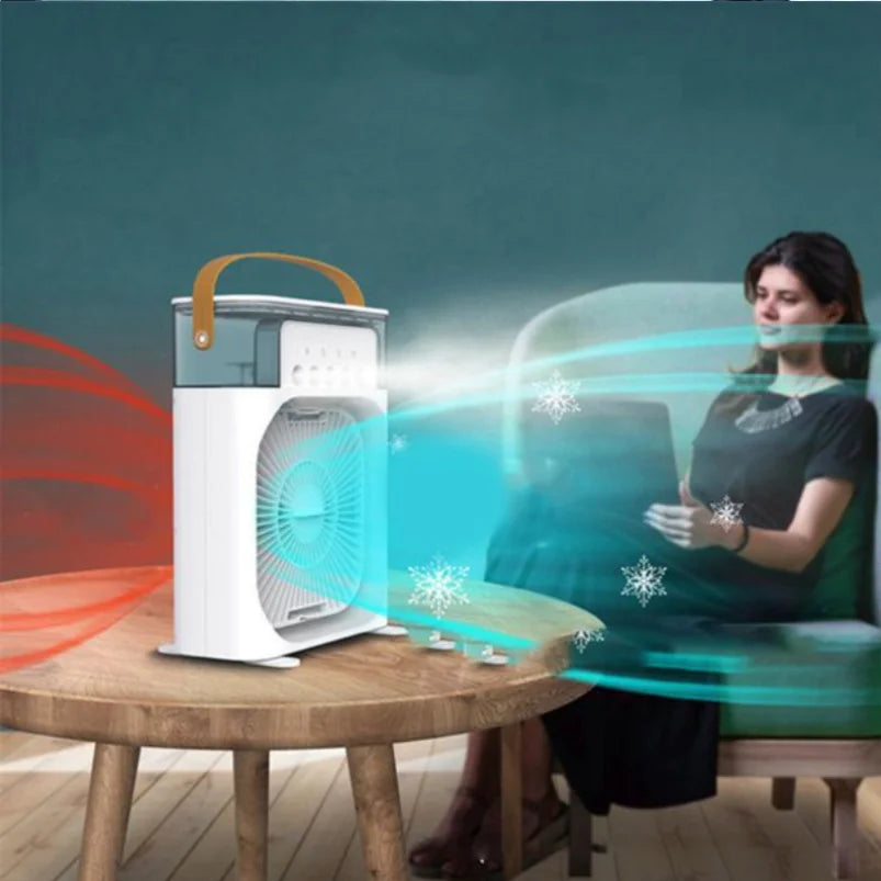 Humidifier Cooler Fan 3 Gear Air Conditioner Cooler Portable USB Chargeable Desktop Spray Fans For Office Dormitory Room Cooling