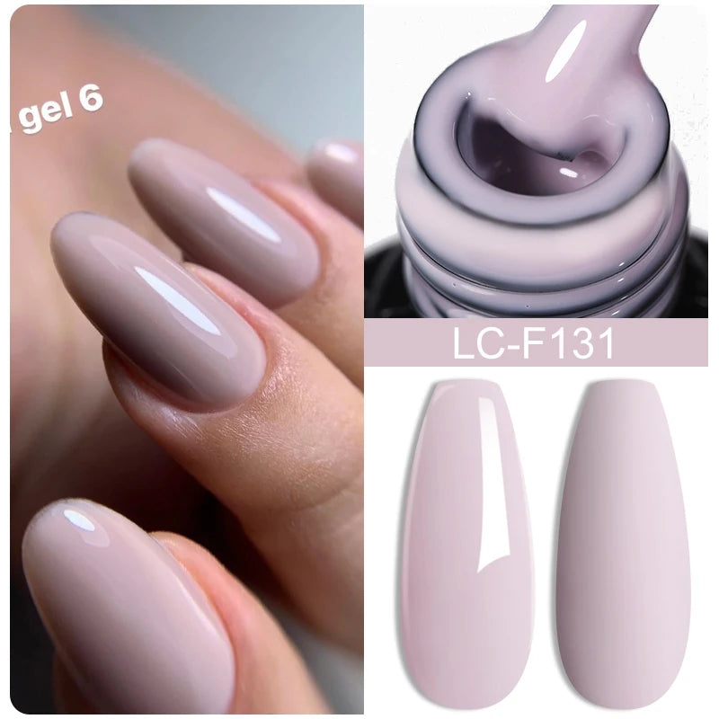 LILYCUTE Pink Purple Color Gel Nail Polish Spring Summer Semi Permanent For Manicure Soak Off Nail Art Gel Varnish