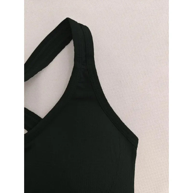 Sports Seamless Comfy & Breathable Push Up Yoga Tank Bra@W4