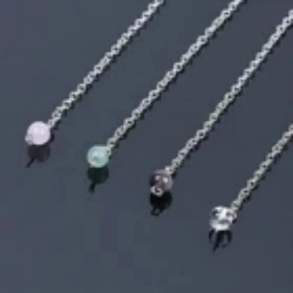 Natural Stone Quartz Agates Pendant  Amethyst Charm Pendulum Pendants For Divination Dowsing  Crystals