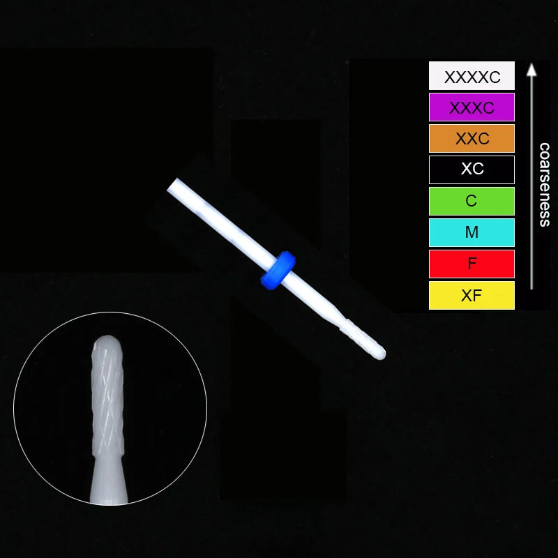 Ceramic Tungsten Nail Drill Bits Milling Cutter For Manicure Pedicure Nail Files Buffer Nails Art Equipment Accessories Tool
