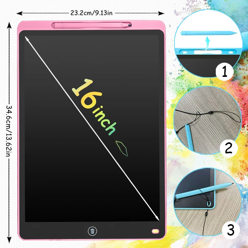16/12/10/8.5-Inch LCD Graphic Tablet,Drawing Tablet,Electronic Writing Board,3-12Years Kids Birthday Gifts/Christmas/Travel Toys