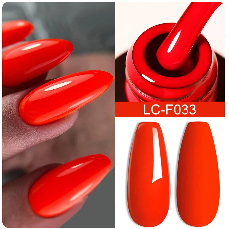 LILYCUTE Pink Purple Color Gel Nail Polish Spring Summer Semi Permanent For Manicure Soak Off Nail Art Gel Varnish