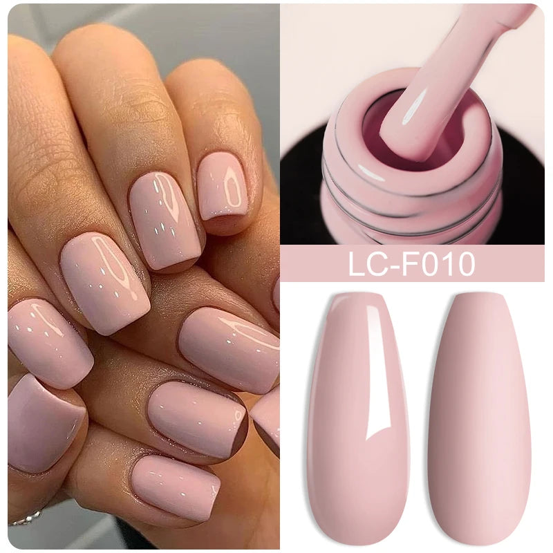 LILYCUTE Pink Purple Color Gel Nail Polish Spring Summer Semi Permanent For Manicure Soak Off Nail Art Gel Varnish