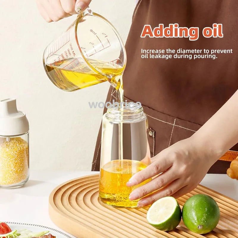 2in1 Kitchen Spray Oil Dispenser Oil Sprayer Polisher or Oil Brush for Air Fryer Salad Grilling Roasting Cooking Kitchen Acceeso