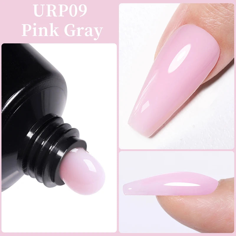 UR SUGAR 15ml Nail Extension Gel Soak Off UV LED Acrylic Crystal White Clear Nude Gel Nail Polish UV Construction Gel