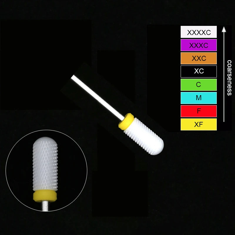 Ceramic Tungsten Nail Drill Bits Milling Cutter For Manicure Pedicure Nail Files Buffer Nails Art Equipment Accessories Tool