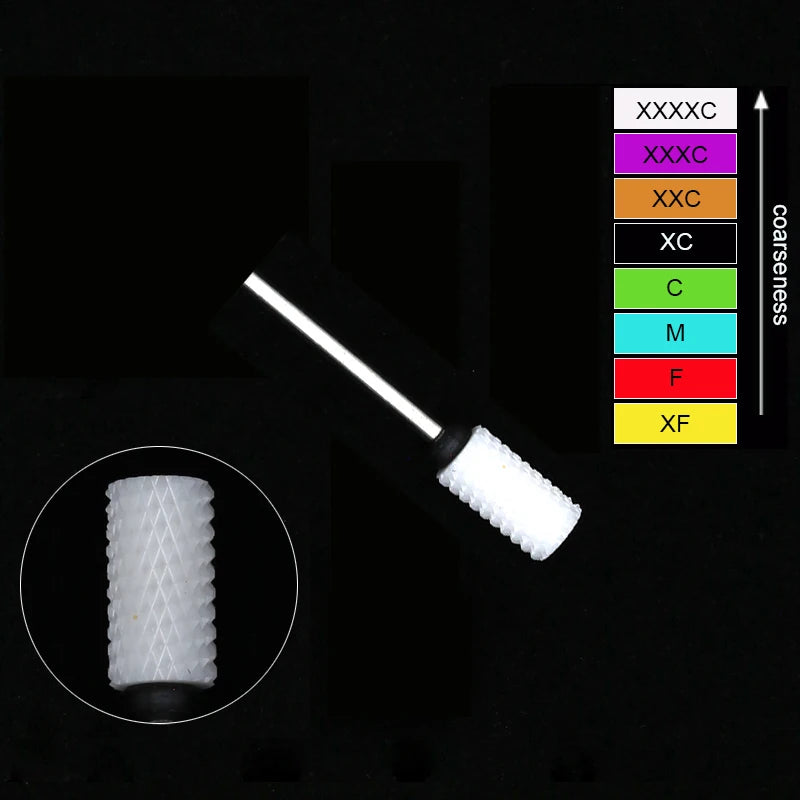 Ceramic Tungsten Nail Drill Bits Milling Cutter For Manicure Pedicure Nail Files Buffer Nails Art Equipment Accessories Tool