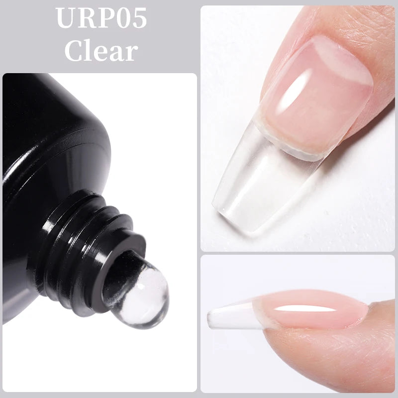 UR SUGAR 15ml Nail Extension Gel Soak Off UV LED Acrylic Crystal White Clear Nude Gel Nail Polish UV Construction Gel