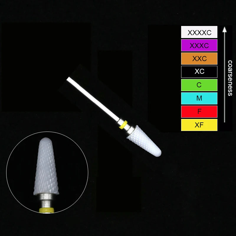 Ceramic Tungsten Nail Drill Bits Milling Cutter For Manicure Pedicure Nail Files Buffer Nails Art Equipment Accessories Tool
