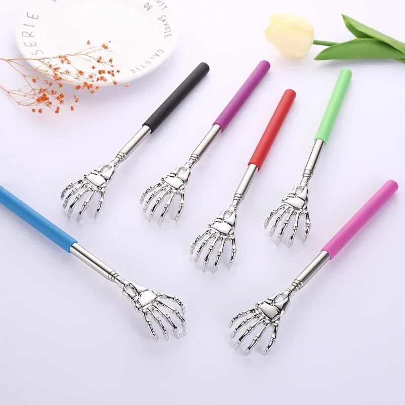 Ghost Hand Stainless Steel Telescopic Scratching Massager Stainless Steel Extendable Scratching Scratching Scratcher Handicrafts