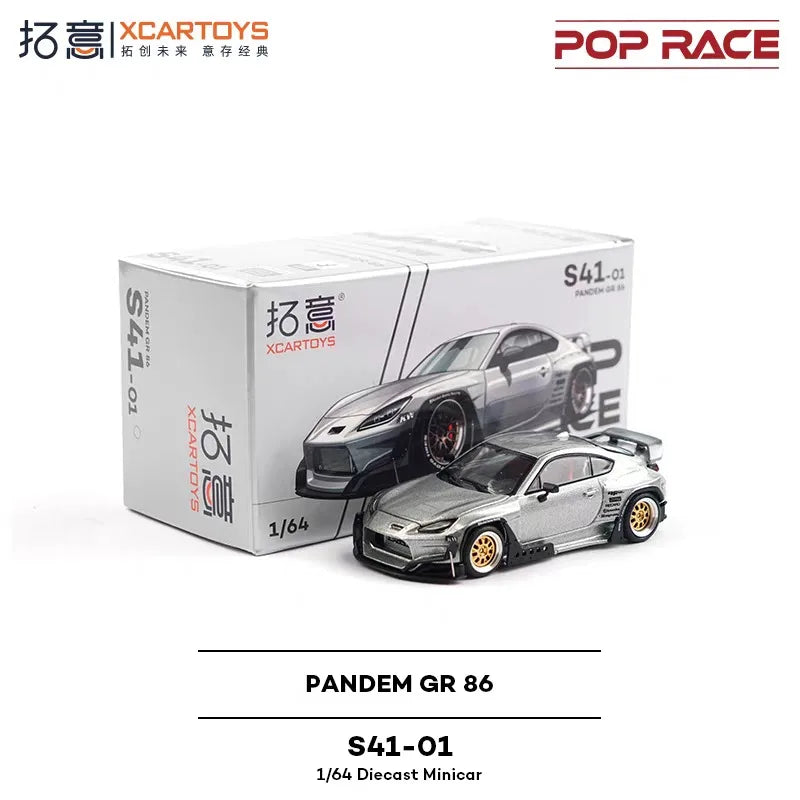 Xcartoys PopRace 1/64 Diecast Model Car Metal Alloy Vintage Classic Sports Car for Adults Collection Gift Boys Toy