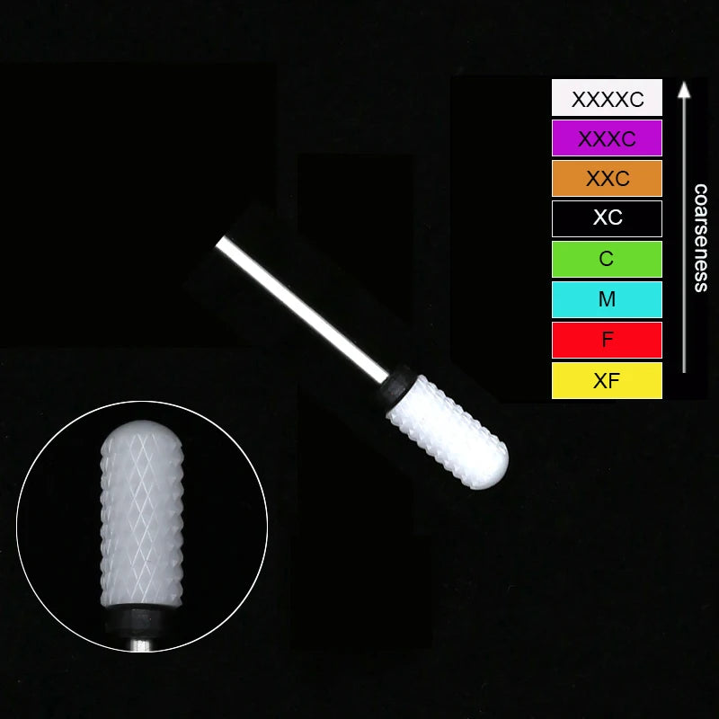 Ceramic Tungsten Nail Drill Bits Milling Cutter For Manicure Pedicure Nail Files Buffer Nails Art Equipment Accessories Tool