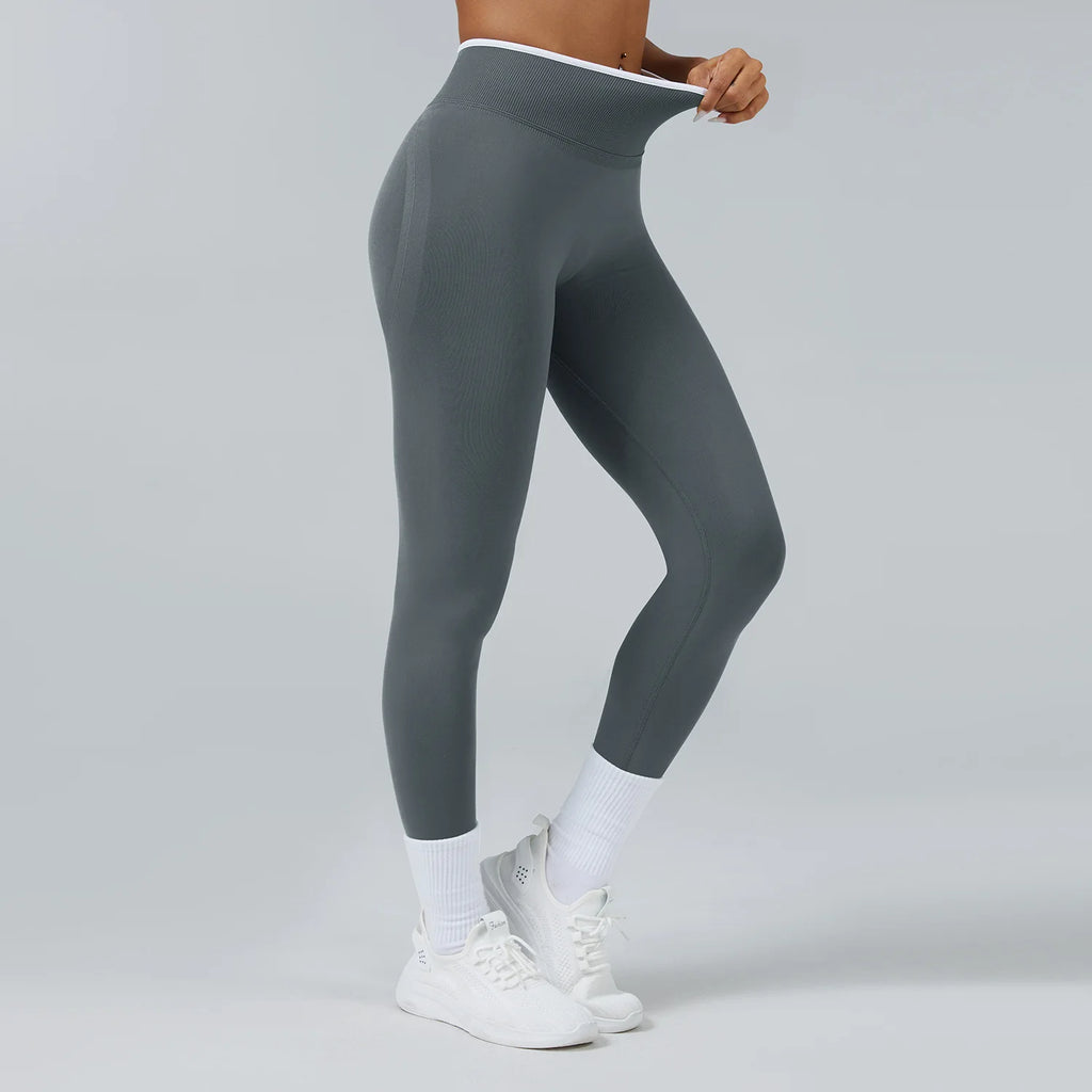Women Pants Gym Yoga Leggings Hips Lifting Yoga Seamless Sports Clothes Stretchy High Waist Athletic Exercise Fitness Leggings