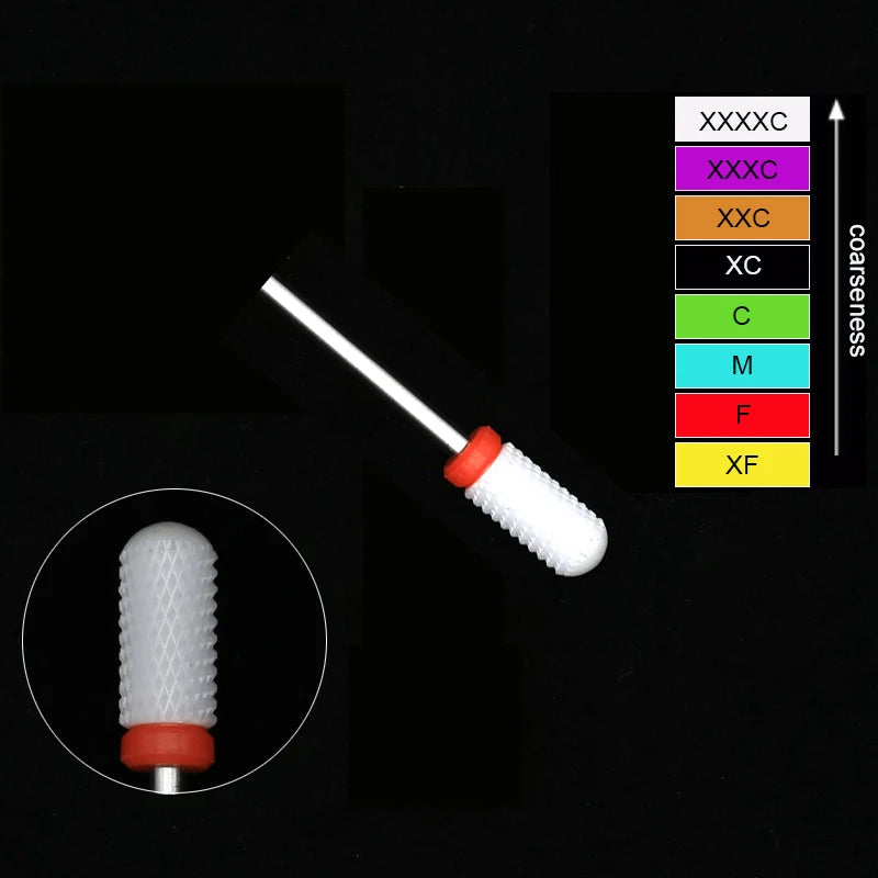 Ceramic Tungsten Nail Drill Bits Milling Cutter For Manicure Pedicure Nail Files Buffer Nails Art Equipment Accessories Tool