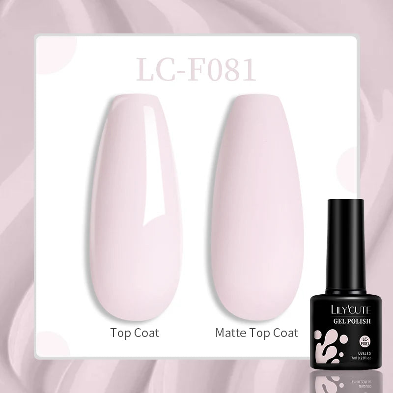 LILYCUTE Pink Purple Color Gel Nail Polish Spring Summer Semi Permanent For Manicure Soak Off Nail Art Gel Varnish