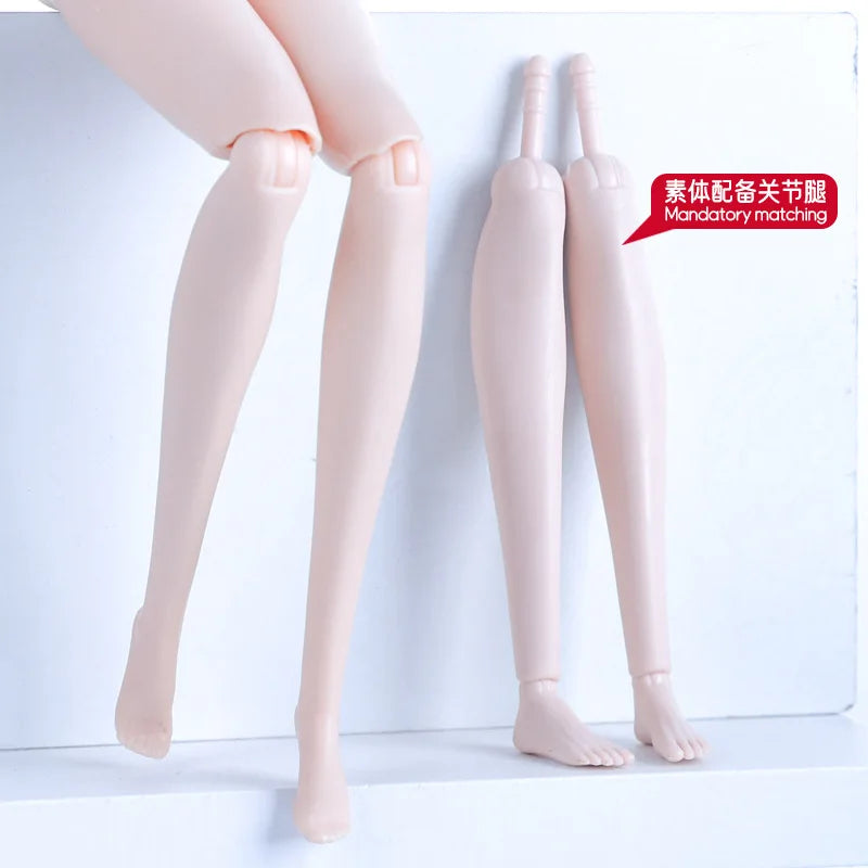 29cm 1/6 Doll's Body Accessories with Flat-Foot Replacement Legs Fit To Supermodel Doll White/ Normal/ Tan Skin Diy Dress Up Toy