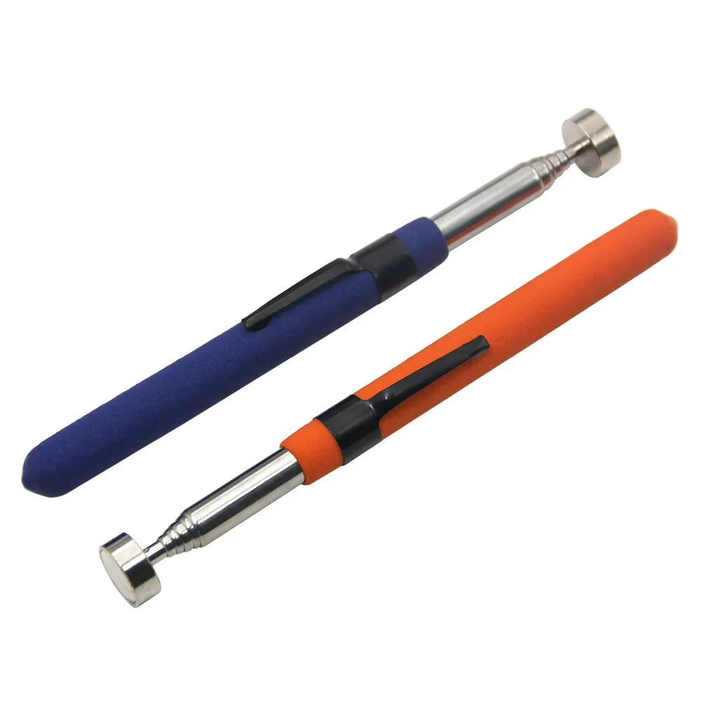 8 Pound Magnetic Retractable Pickup Orange Suction Iron Rod Portable Multifunctional Extractor Pen Clip Automotive Repair Tools