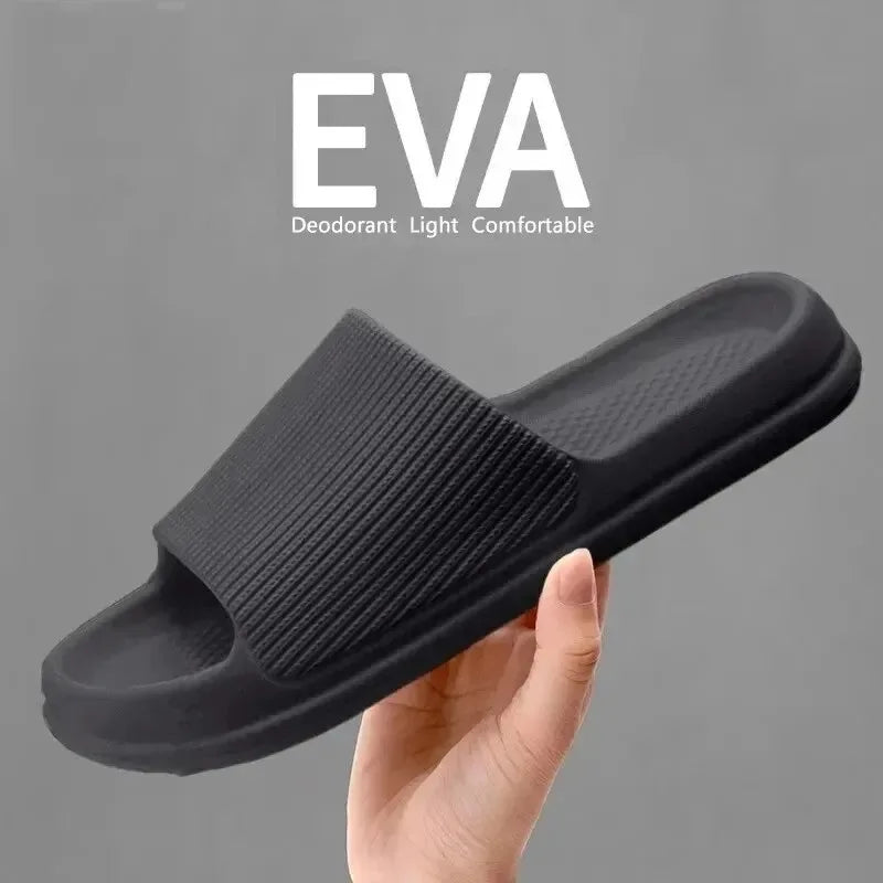Non-slip EVA Soft Sole Massage Shower Shoes for Women Men Couples Waterproof  Home Leisure Fashion Bathroom Slippers