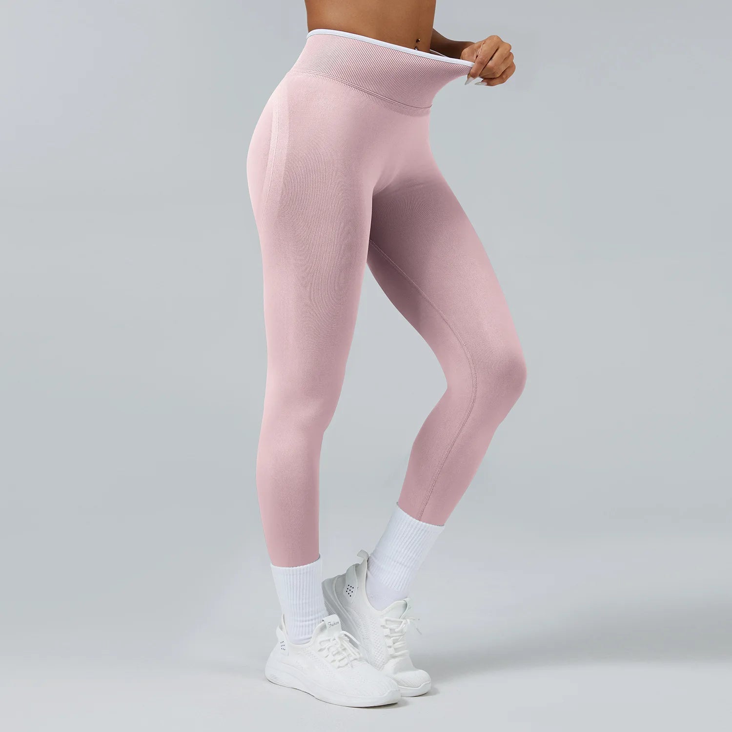 Women Pants Gym Yoga Leggings Hips Lifting Yoga Seamless Sports Clothes Stretchy High Waist Athletic Exercise Fitness Leggings