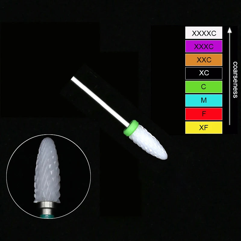 Ceramic Tungsten Nail Drill Bits Milling Cutter For Manicure Pedicure Nail Files Buffer Nails Art Equipment Accessories Tool