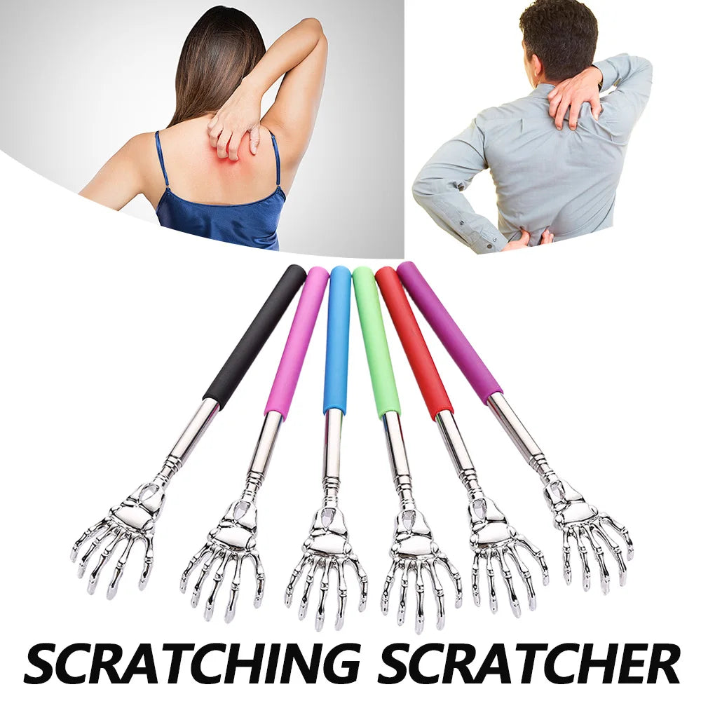 Ghost Hand Stainless Steel Telescopic Scratching Massager Stainless Steel Extendable Scratching Scratching Scratcher Handicrafts