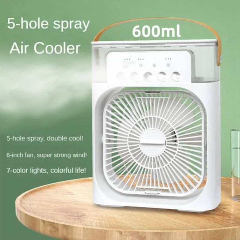 Humidifier Cooler Fan 3 Gear Air Conditioner Cooler Portable USB Chargeable Desktop Spray Fans For Office Dormitory Room Cooling