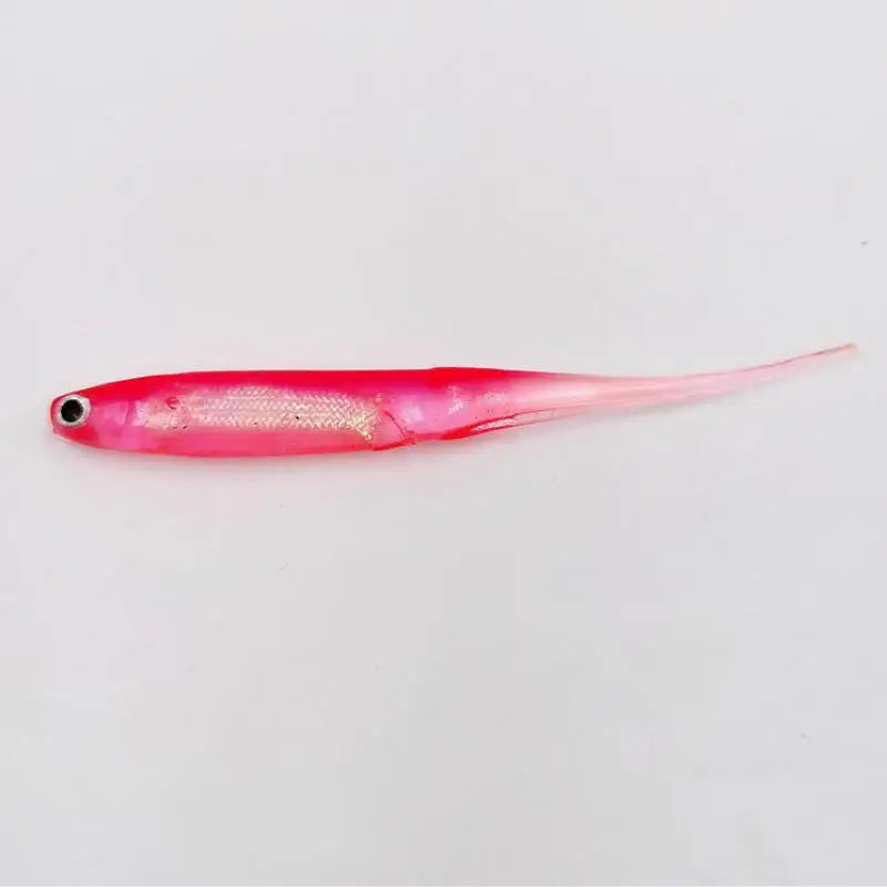 1pcs Rainbow Color  T Tail Soft Fishing Bait 2.2g 10cm Swimbait Sequin Swing Worm Fishing Lures Spinner Baits Pesca