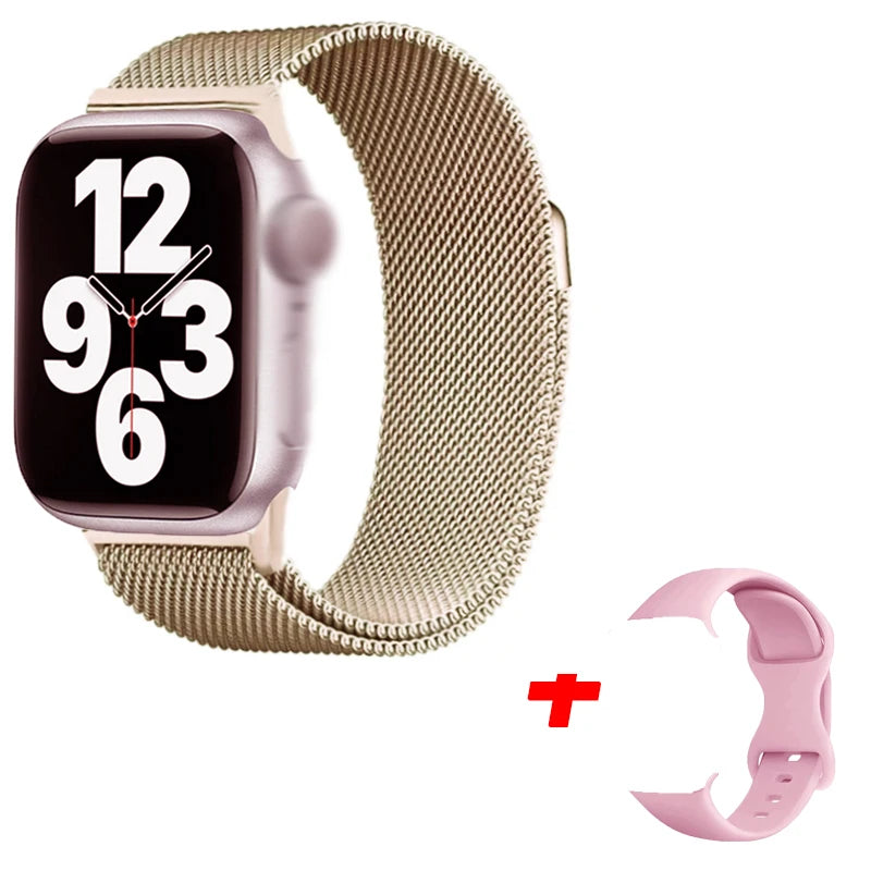 Smart Watch I10 Pro Max Metal Strap Sport Fitness Tracker Custom Dial Smartwatch Men Women Gift For Apple Phone For Android IOS