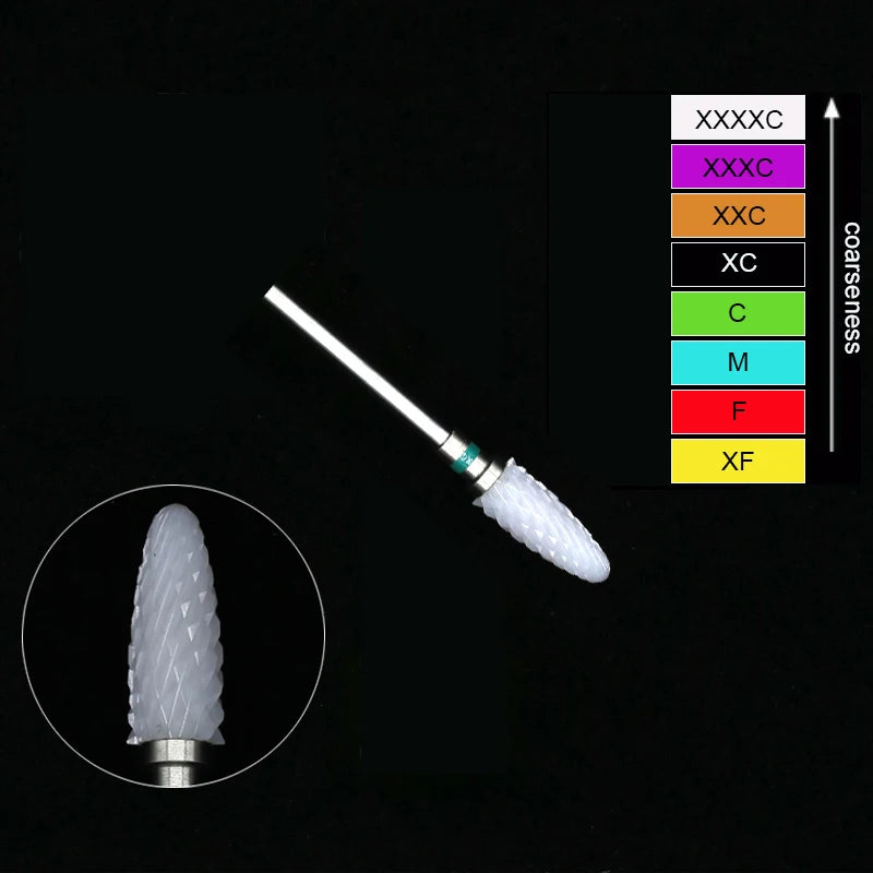 Ceramic Tungsten Nail Drill Bits Milling Cutter For Manicure Pedicure Nail Files Buffer Nails Art Equipment Accessories Tool