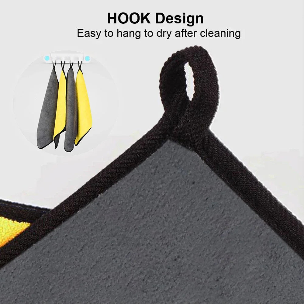 3/5/10Pcs Car Wash Microfiber Towel 30*30CM / 30*60cm Car Cleaning Drying Cloth  Care Cloth Car Wash Towel  Kitchen Towel