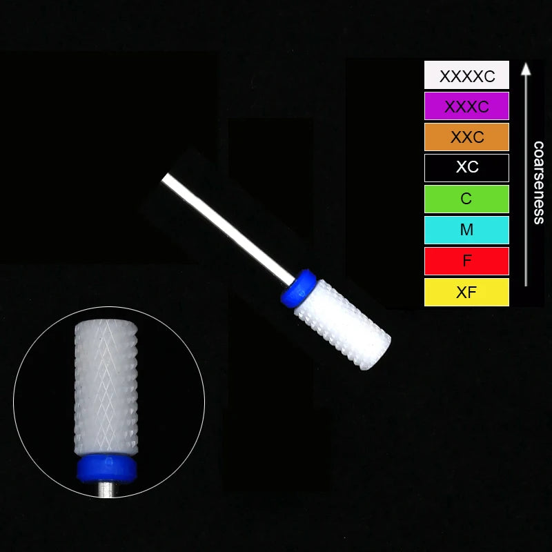 Ceramic Tungsten Nail Drill Bits Milling Cutter For Manicure Pedicure Nail Files Buffer Nails Art Equipment Accessories Tool