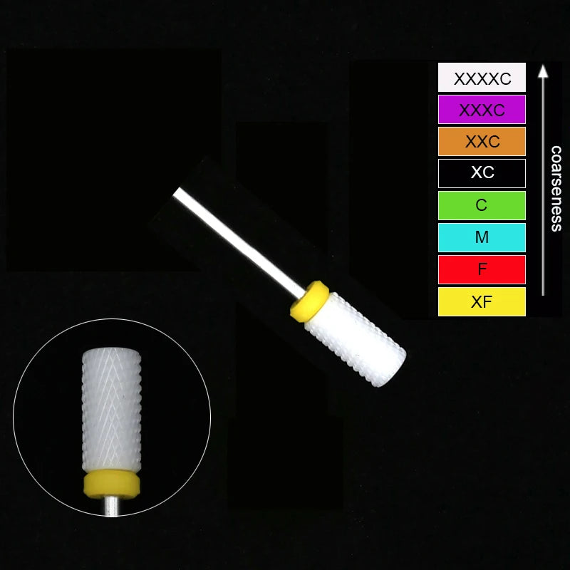 Ceramic Tungsten Nail Drill Bits Milling Cutter For Manicure Pedicure Nail Files Buffer Nails Art Equipment Accessories Tool